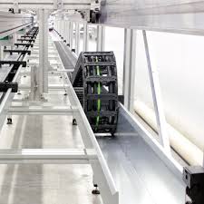 Custom energy chain is tailored to meet specific power transmission and cable management needs.