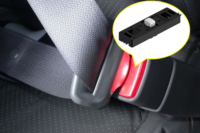 car seat belt reminder switch