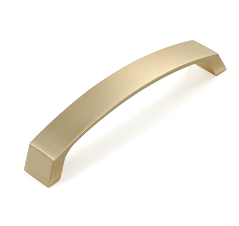 zinc alloy brushed brass handle
