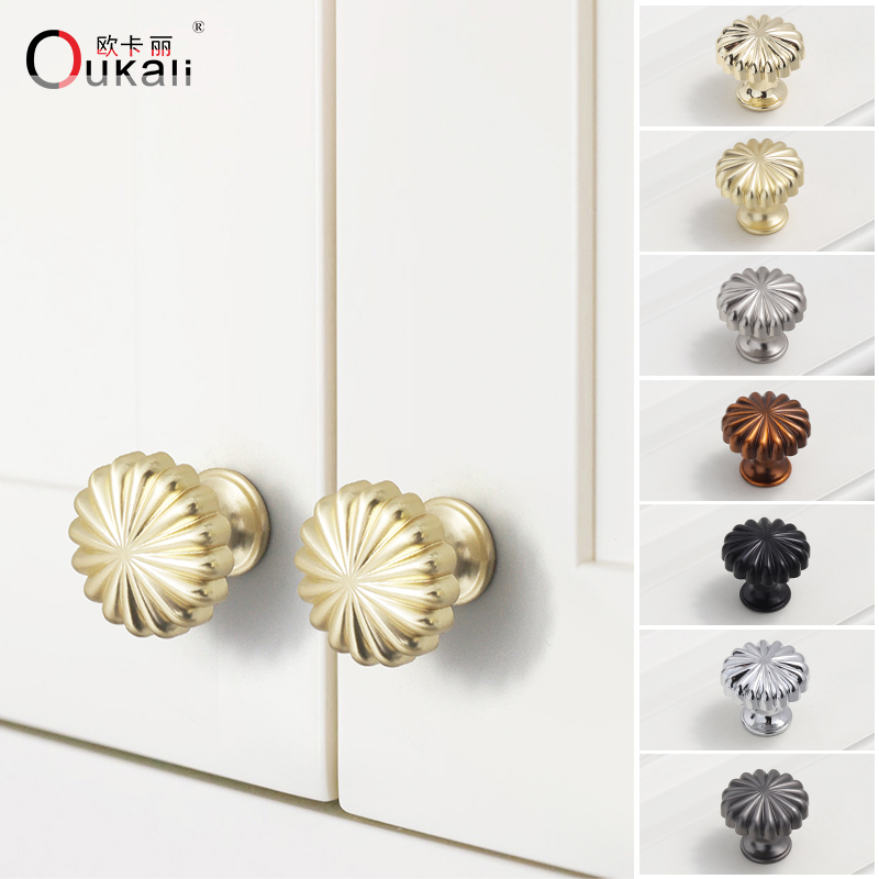 cabinet zinc alloy pumpkin knobs
