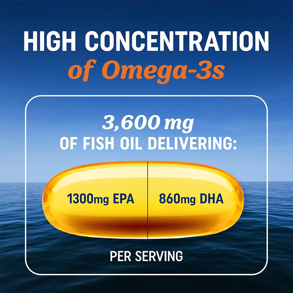 Abundant 3600mg EPA & DHA