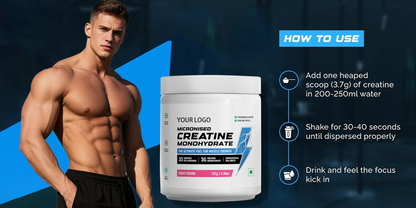 Creatine for Athletes, Gym Recovery Powder, Endurance Supplement, Clinically Studied Creatine
