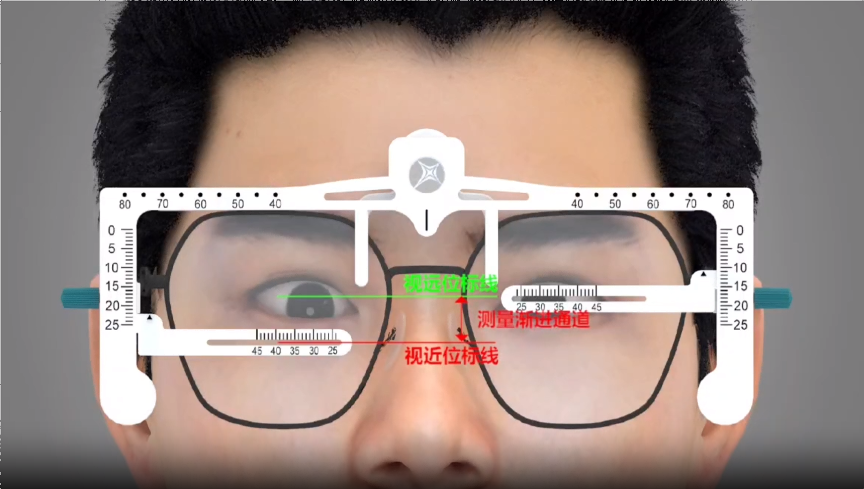 Progressive glasses fitting