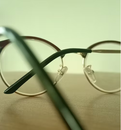 glasses nose pads close-up