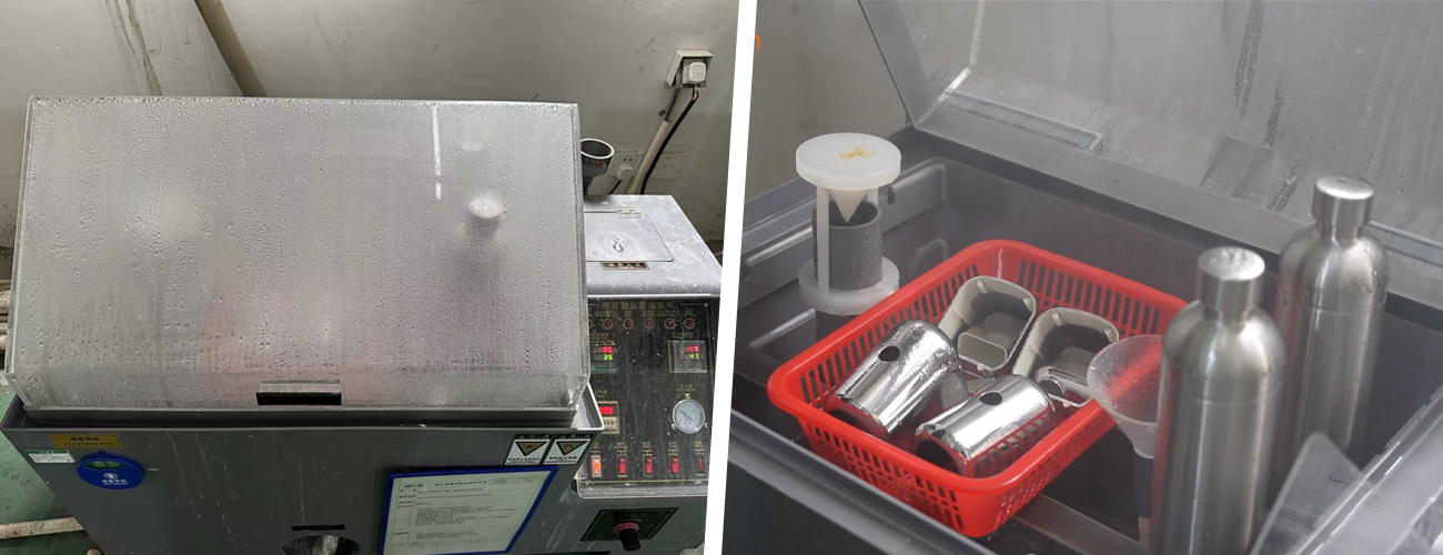 steel stainless soda machine for salt-spray testing