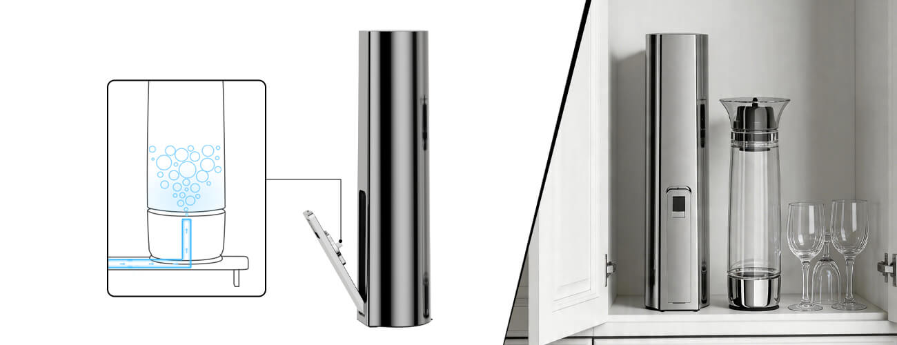 portable flavored sparkling water maker