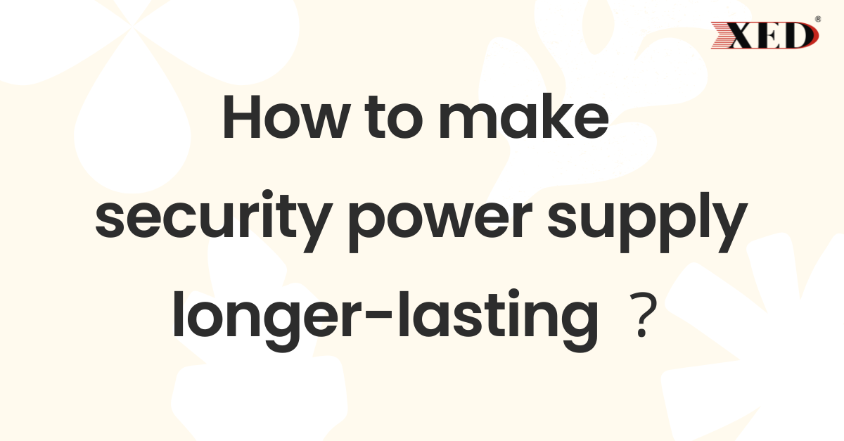 Security Camera Power Supply