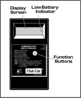 golf cart battery light with cdm reading capability