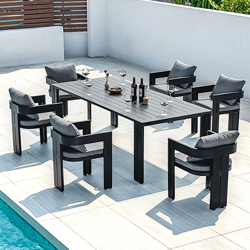 hongdi furniture matilla Aluminum dining chair 04