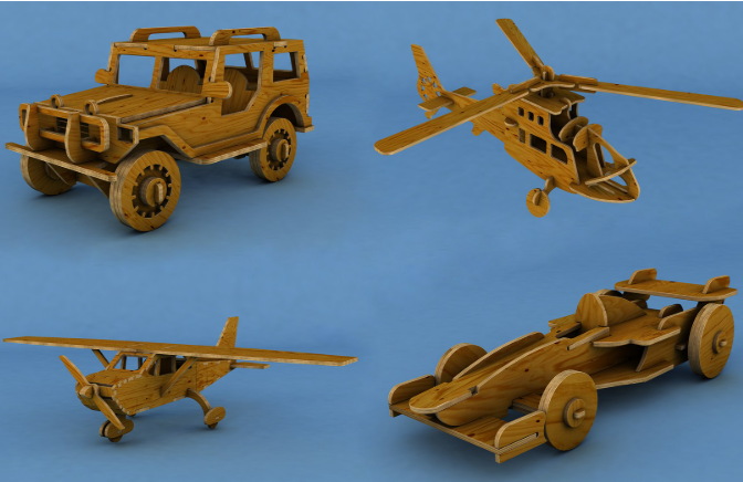 laser cut 3d model