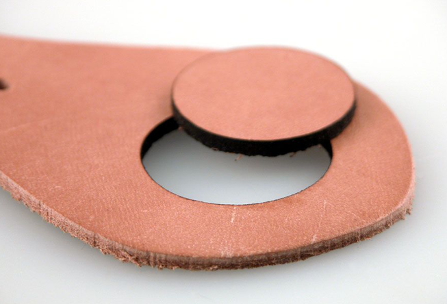 laser cutting leather