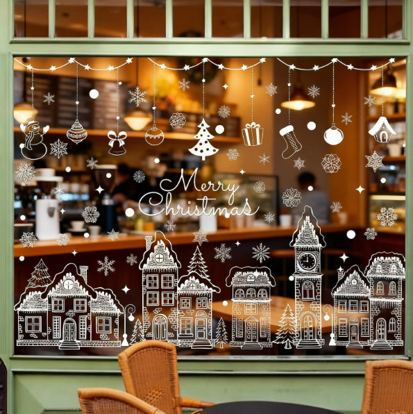 Christmas Decorative Window Silhouettes