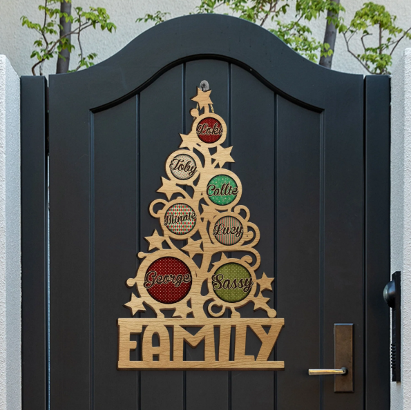 Christmas Family Name Signs
