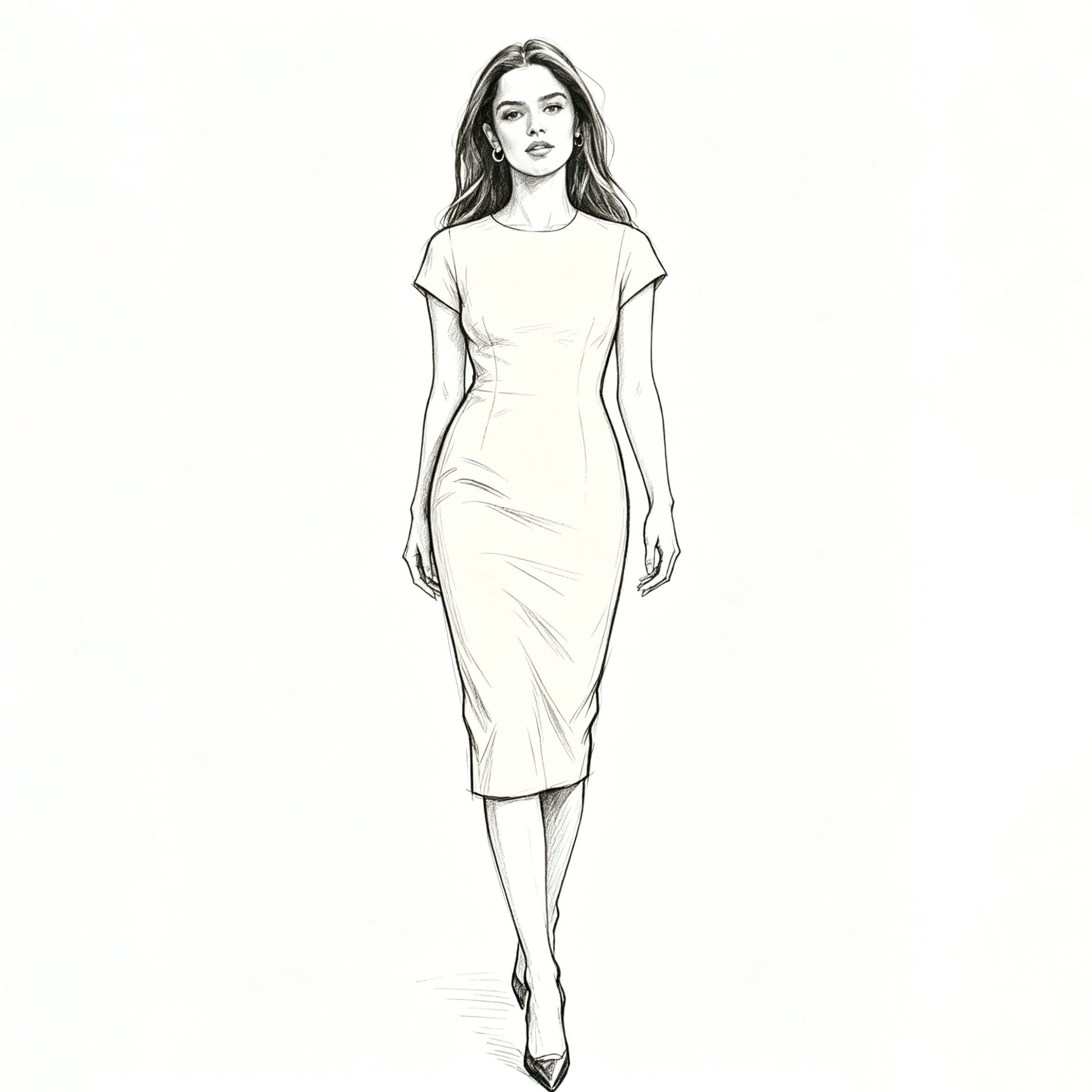 Straight dress