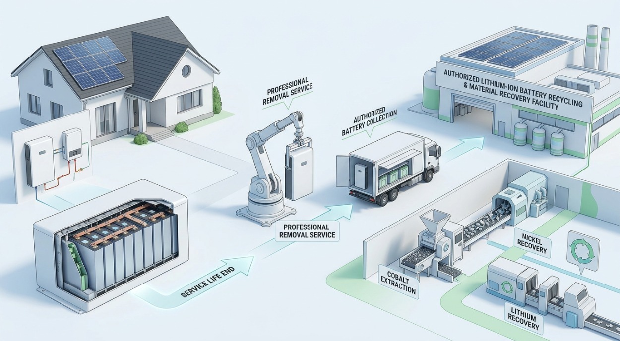Fachgerechte Entsorgung und Wiederverwertung von Energiespeicherbatterien für Privathaushalte