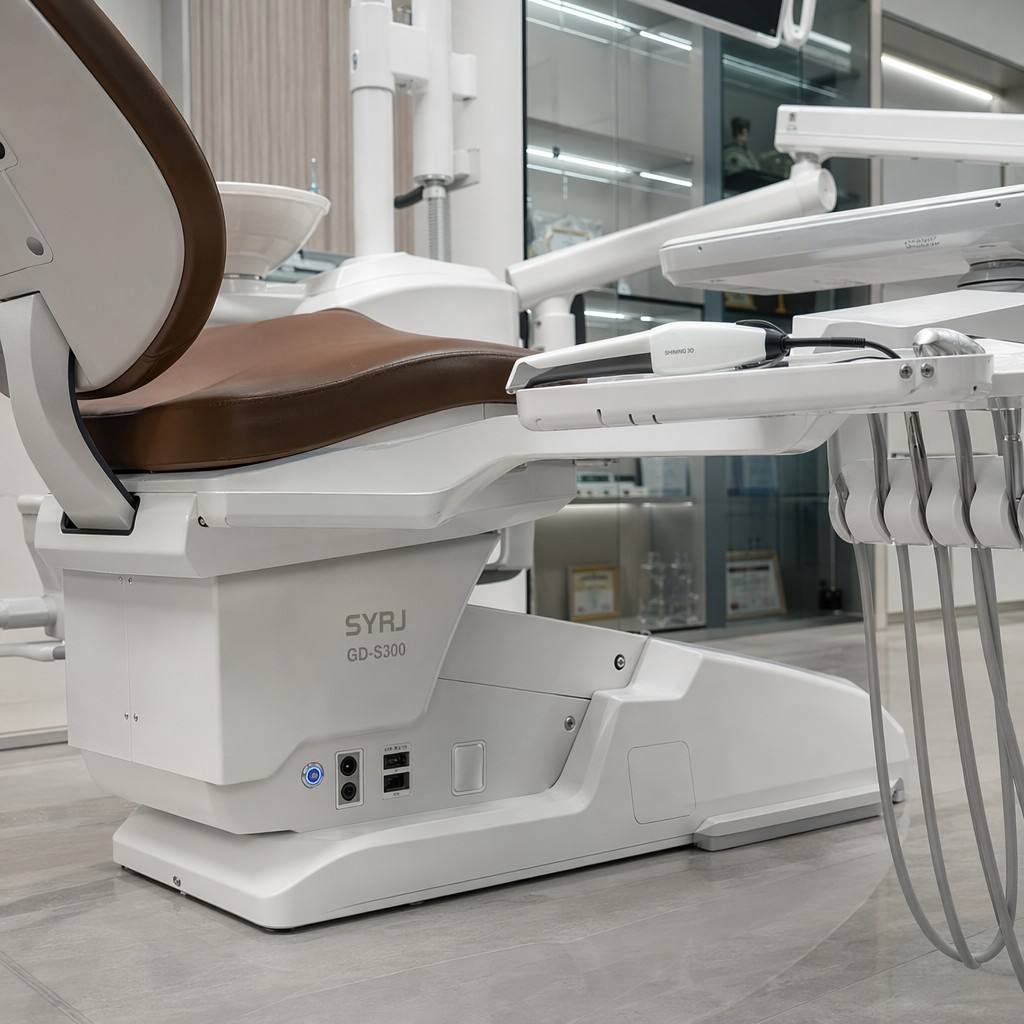 Essential specs for future-proof integrated dental unit connectivity, featuring the SYRJ Medical gds 300 dental chair as a leading one stop clinic solution provider. Explore More Solutions (内链回连区)