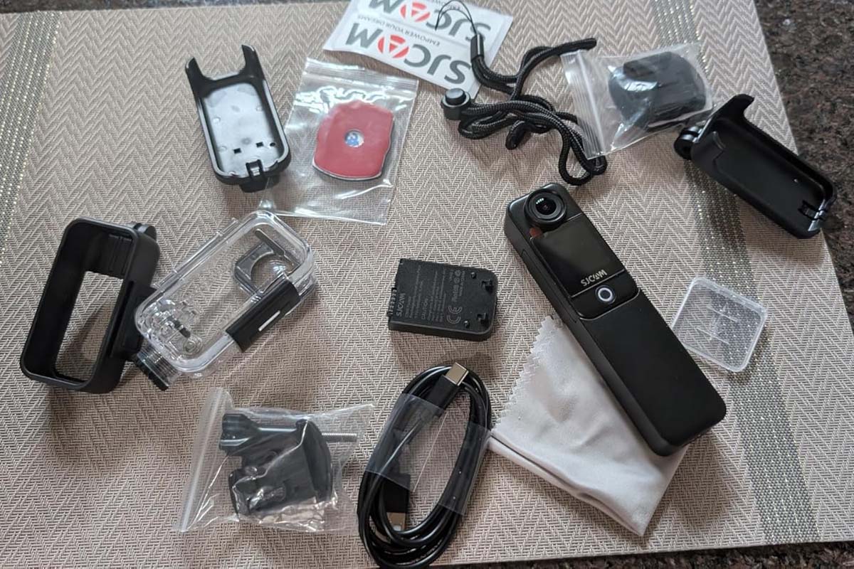 All Components Included in the Packaging Box of SJCAM C300 Great Camera