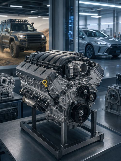Toyota GR V6 engine designed for reliable performance across SUVs, off-road vehicles, and passenger car applications