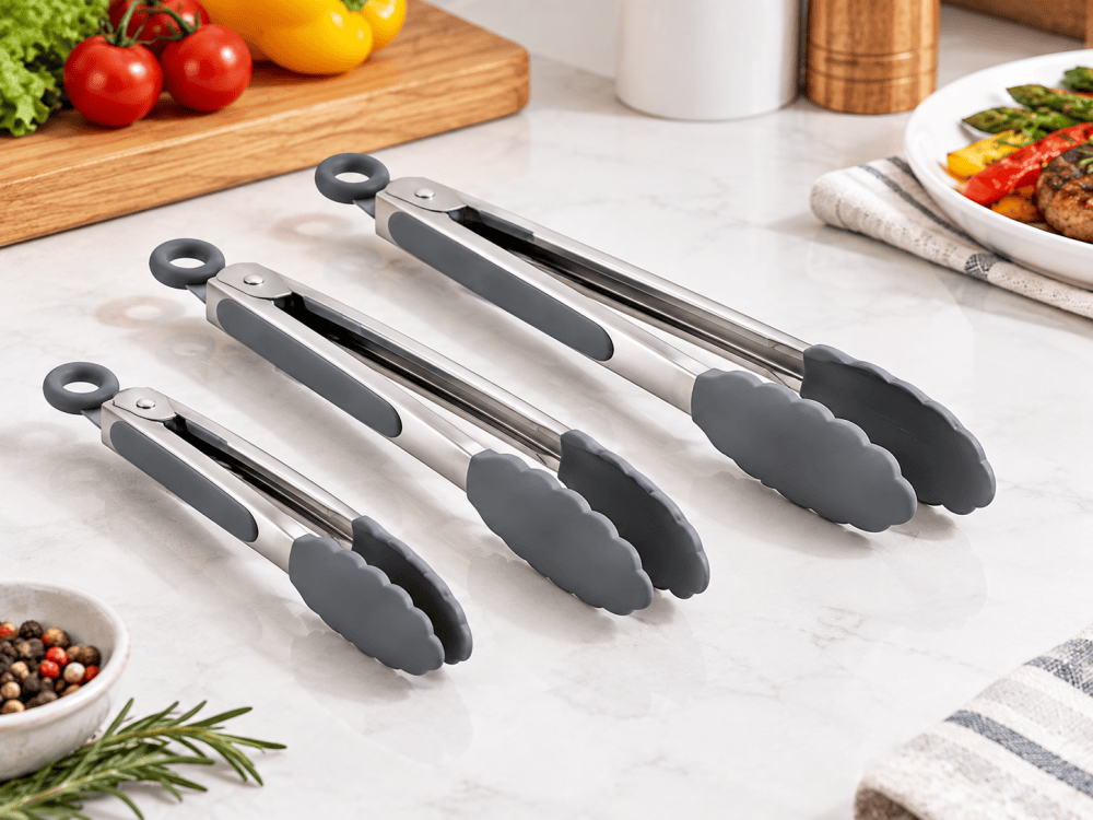 Silicone Tongs Multi-Size Set