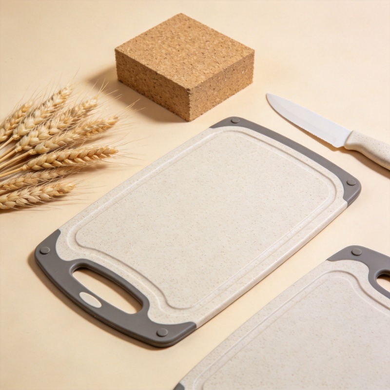 wheat straw fiber and PP cutting board material