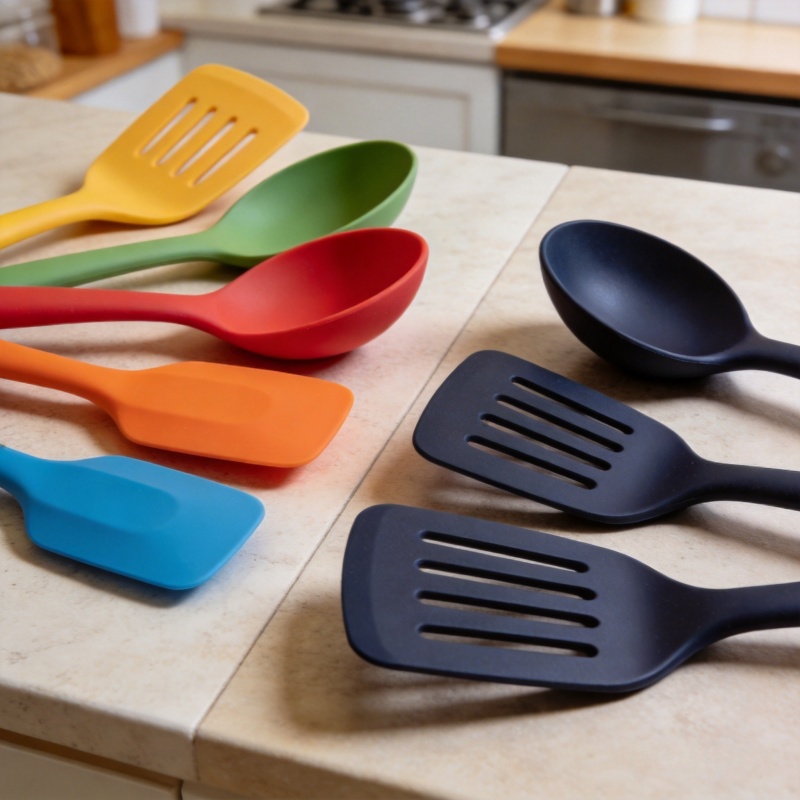 nylon vs silicone cooking utensils comparison