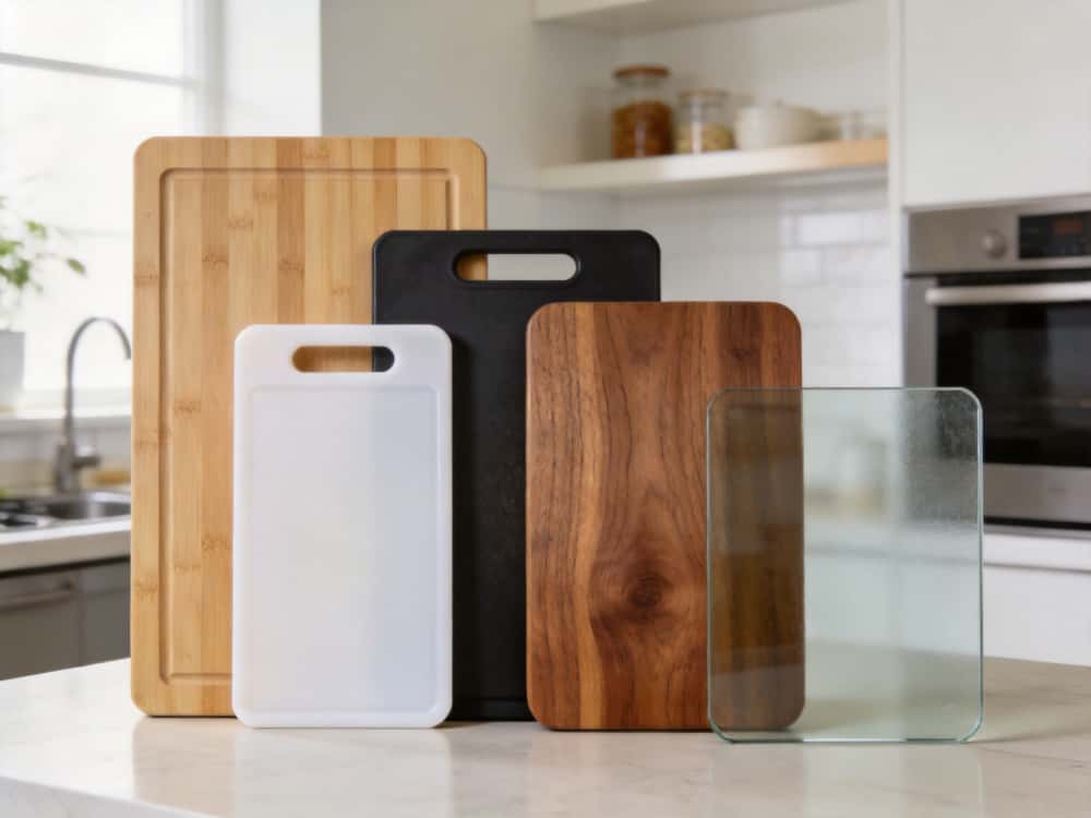Different food-grade antibacterial cutting board materials