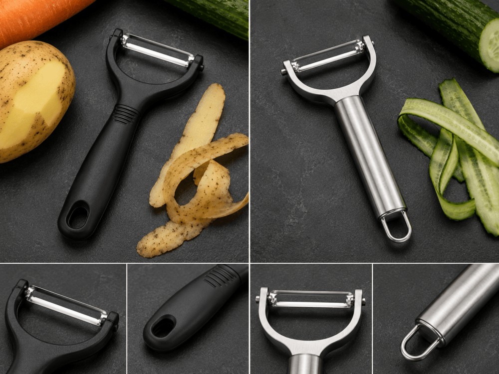 plastic handle vegetable peeler vs stainless steel handle vegetable peeler comparison