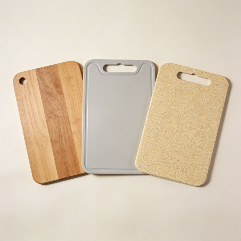 wheat straw vs wood vs plastic cutting boards comparison