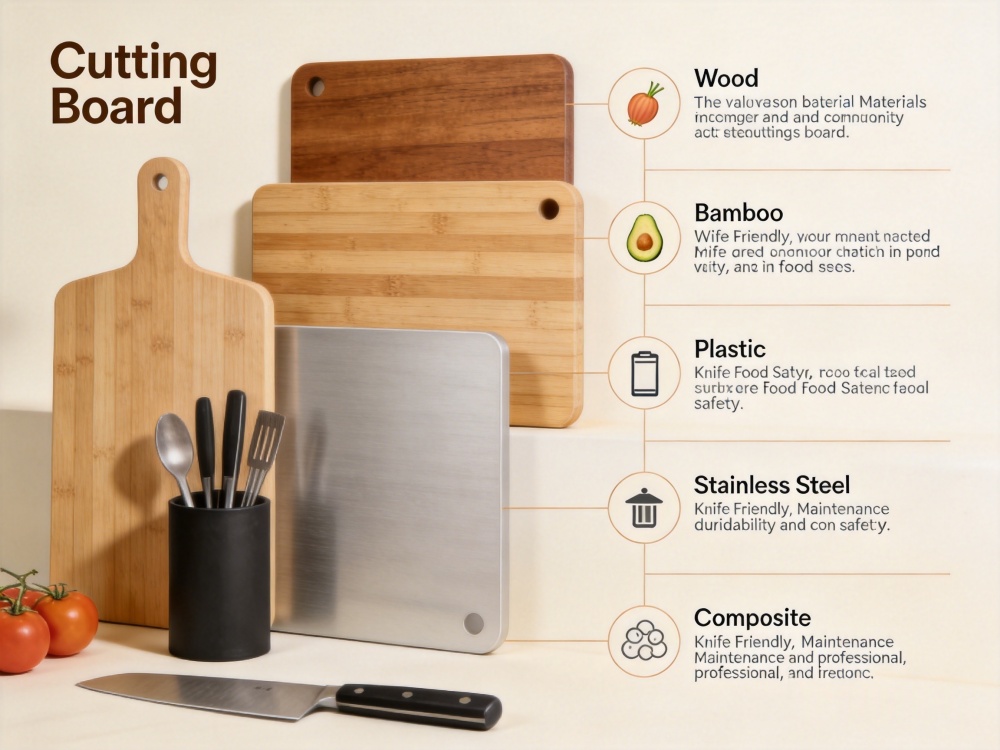 Healthy cutting board material comparison chart