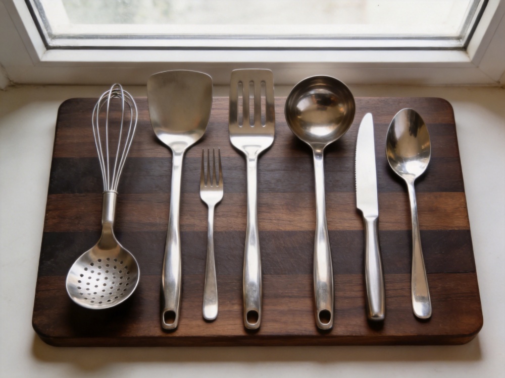 Stainless steel cooking utensils set