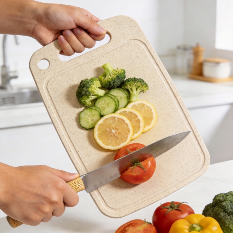 lightweight wheat straw cutting board for daily cooking