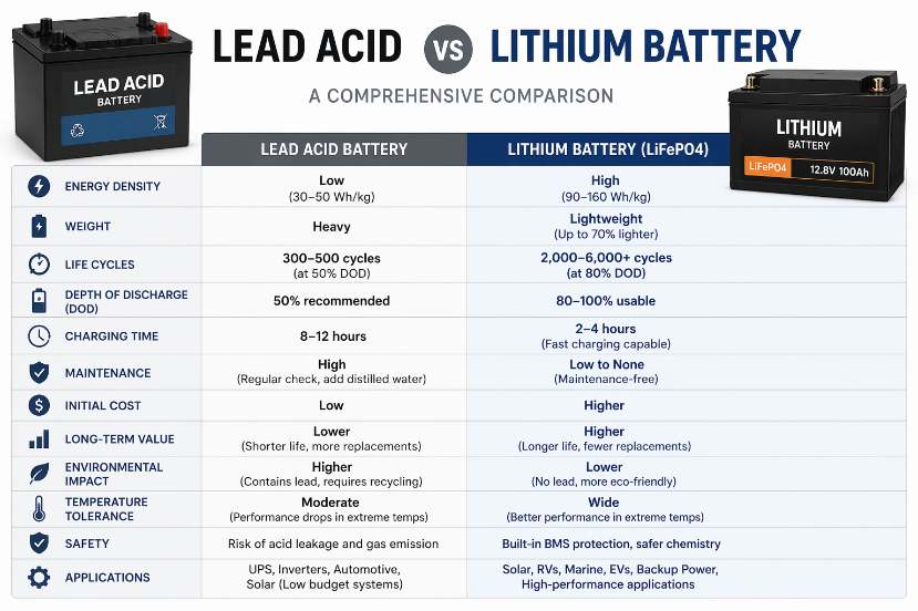 Should You Still Use Lead Acid Batteries in 2026, or Switch to Lithium?