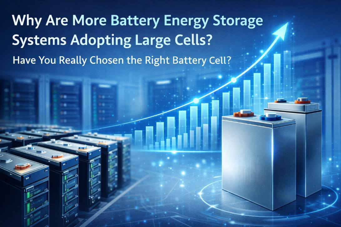 Why Are More Battery Energy Storage Systems Adopting Large Cells? Have You Really Chosen the Right Battery Cell?-PCENERSYS