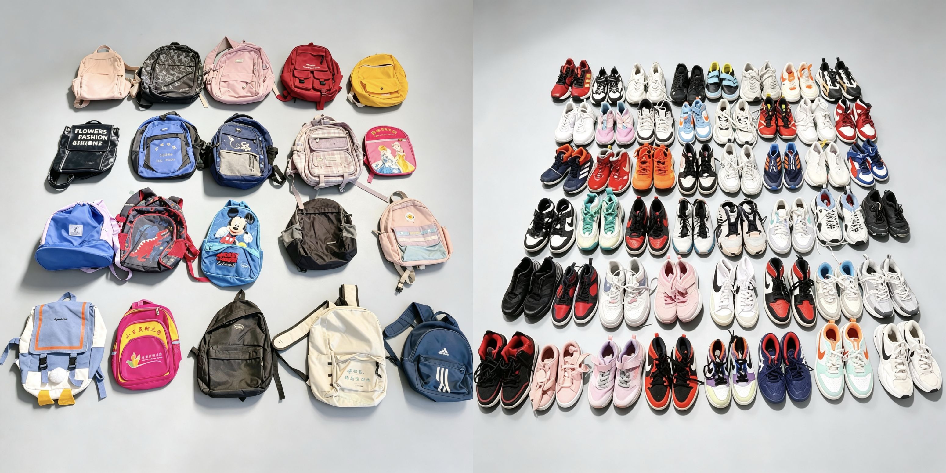 Back to school season used kids clothing, school uniforms and bags wholesale