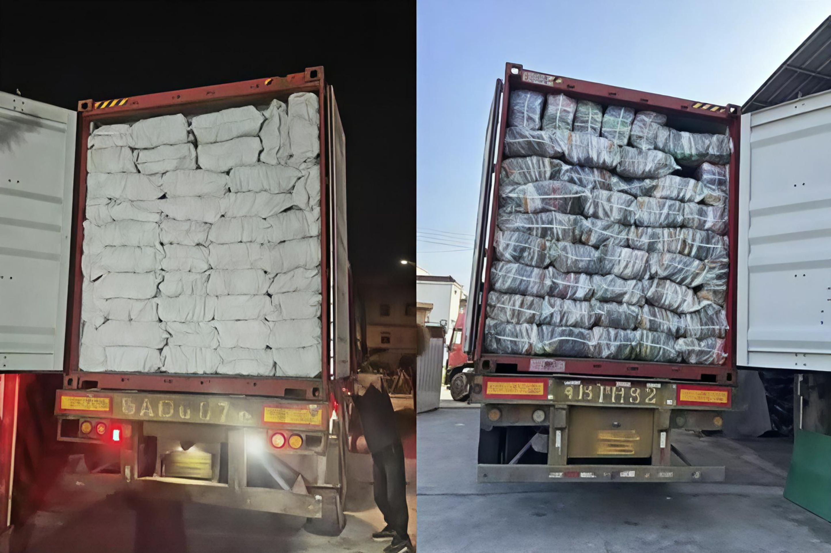 Optimized container loading techniques in our used clothing factory process