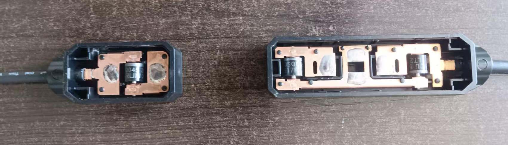 2 split solar junction box for quarter-cut cells pv module