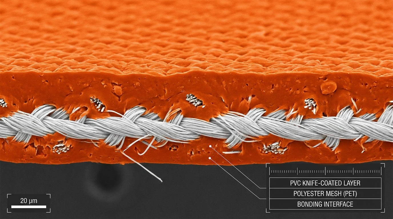 PVC knife-coated fabric
