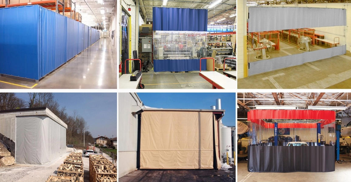 PVC industrial curtains