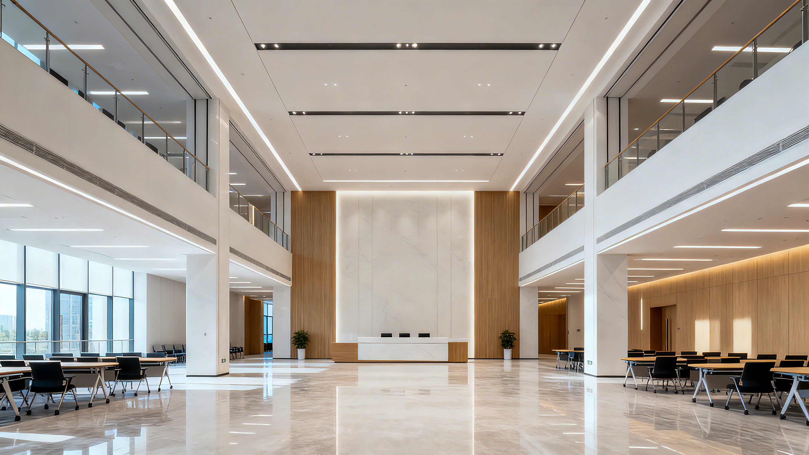 SPC Anti-Collision Panel used in corridors and public spaces in South Africa commercial building