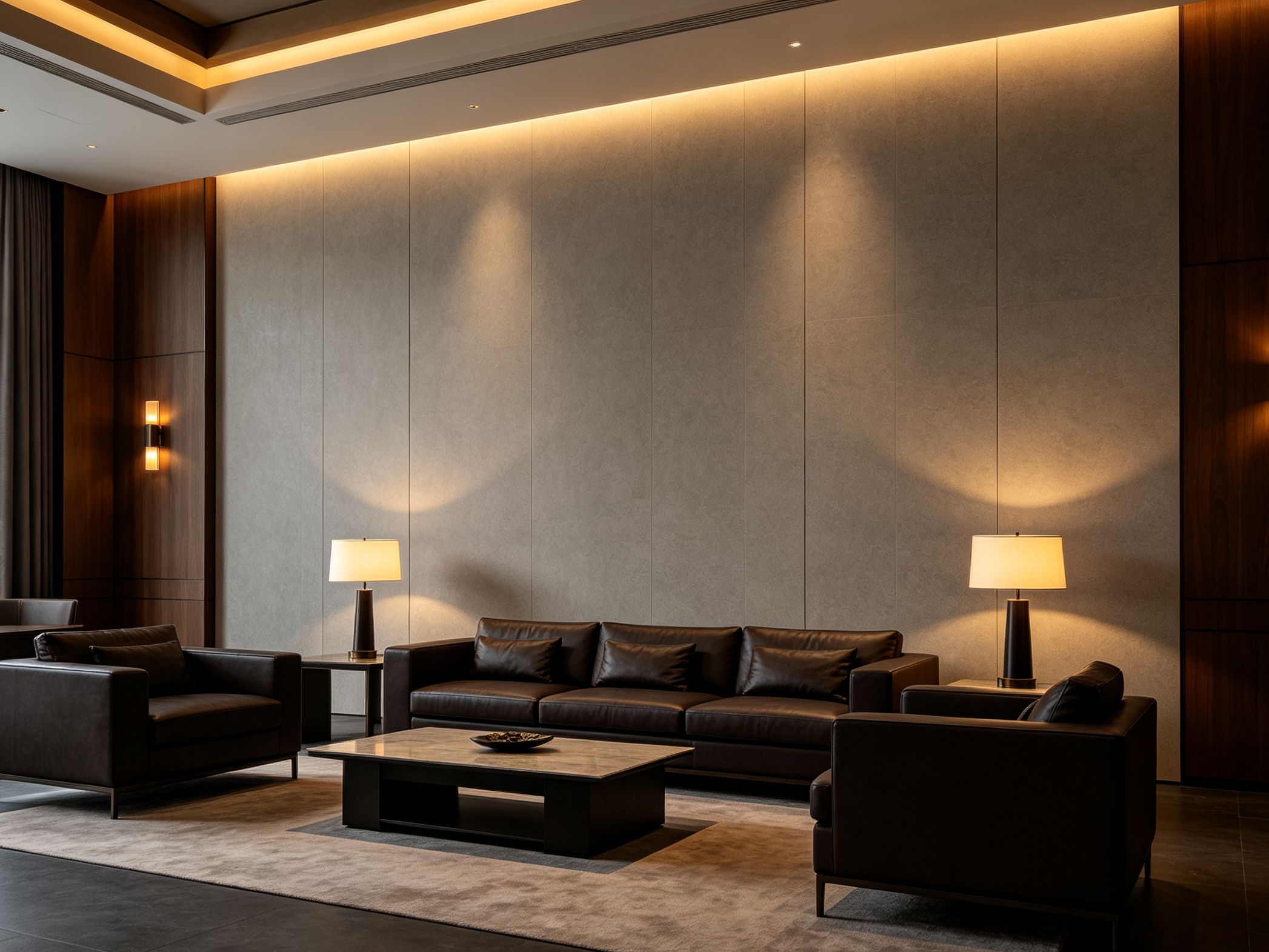 club lounge interior wall panels