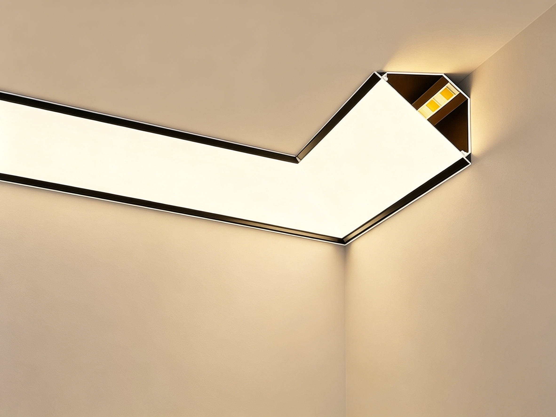 تفاصيل تركيب قطاعات الألومنيوم المزودة بإضاءة LED لمشروع فندقي في جنوب أفريقيا