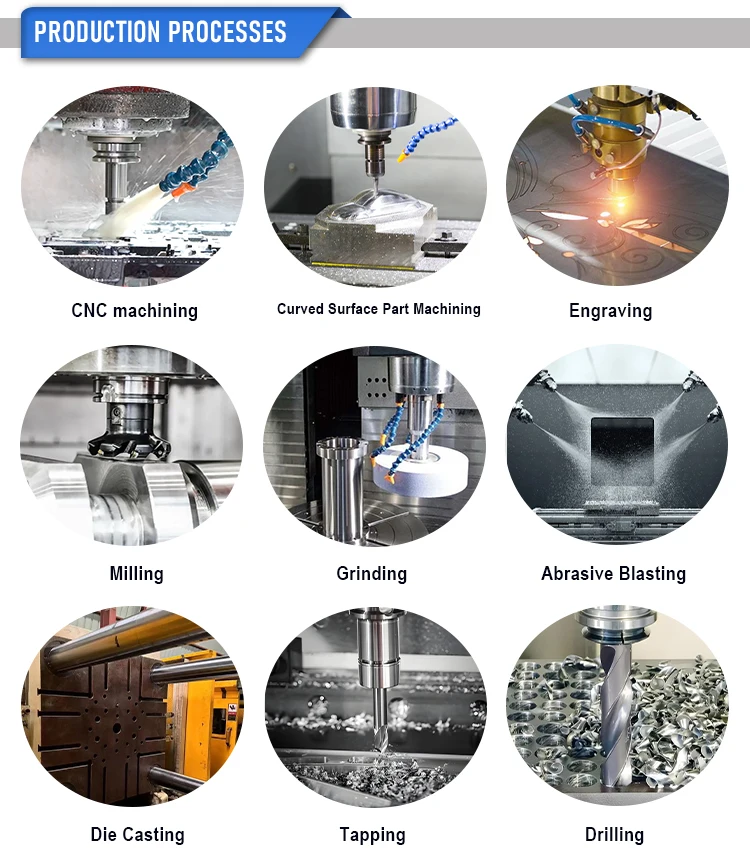 ADC12 aluminum alloy parts machining production workflow