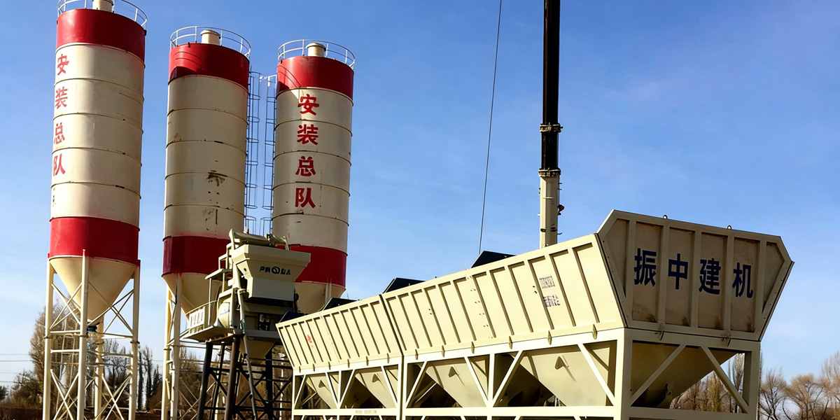 Application of concrete mixing plant