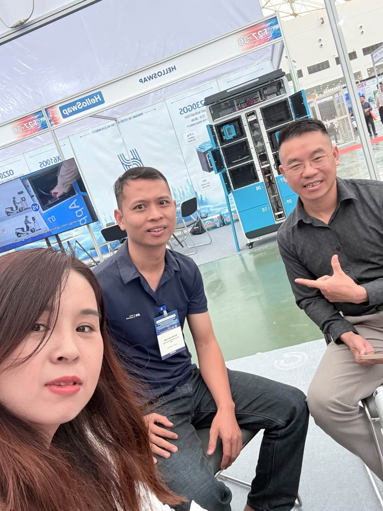 Diesel generator manufacturer Foryou Power exhibition booth in Hanoi Vietnam