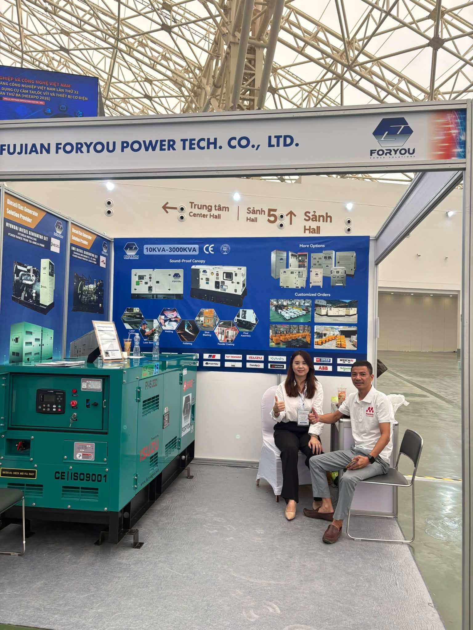 Foryou Power diesel generator and power solutions at VIEEXPO 2026