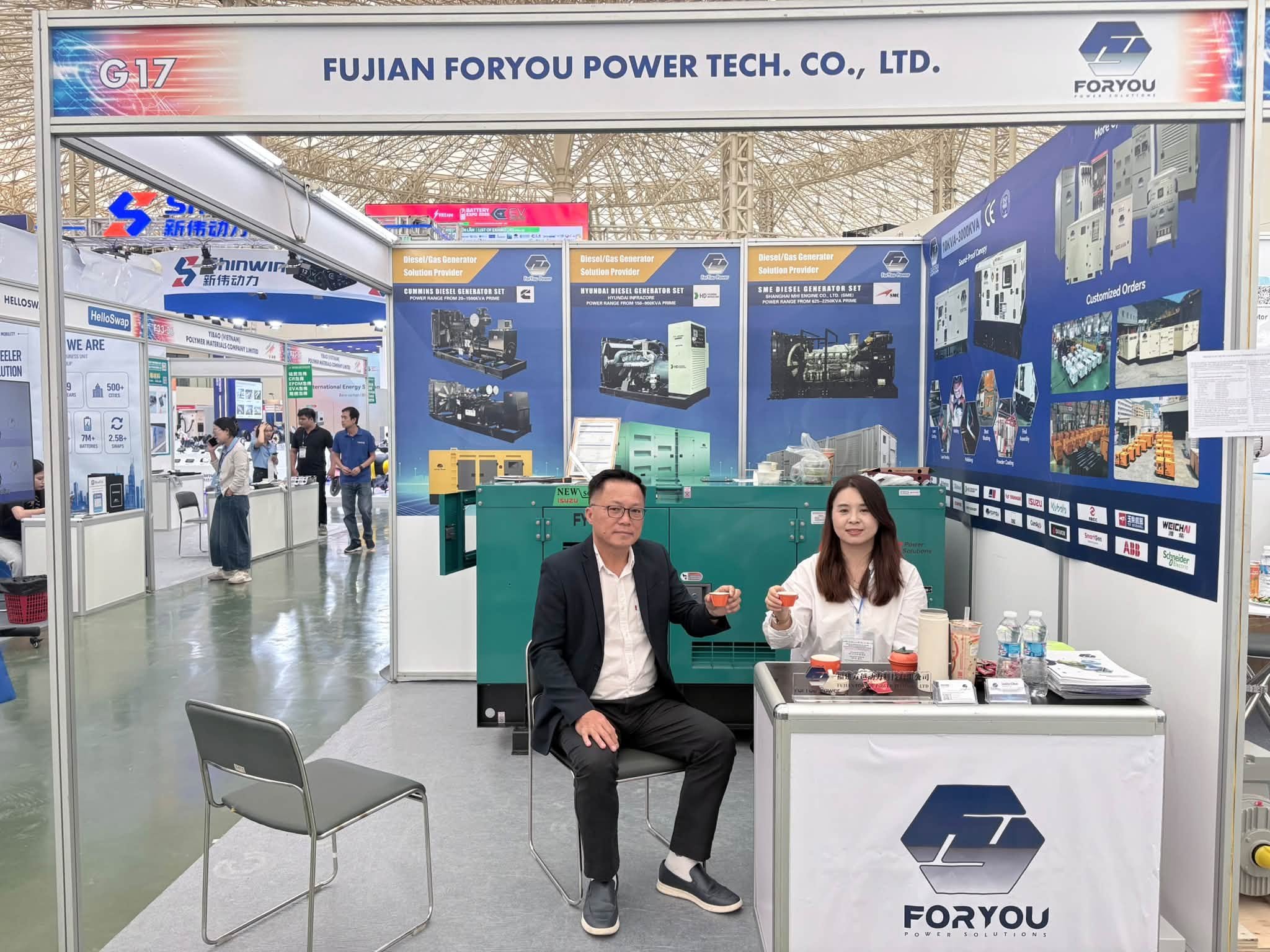 Foryou Power diesel generator and power solutions at VIEEXPO 2026