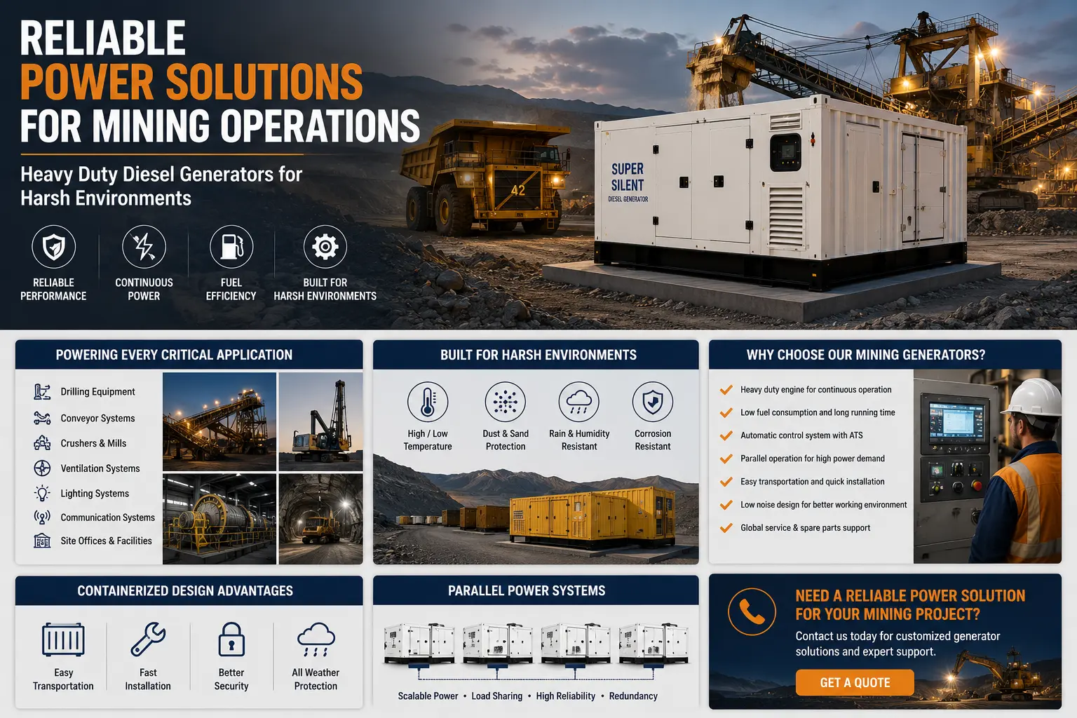 mining diesel generator