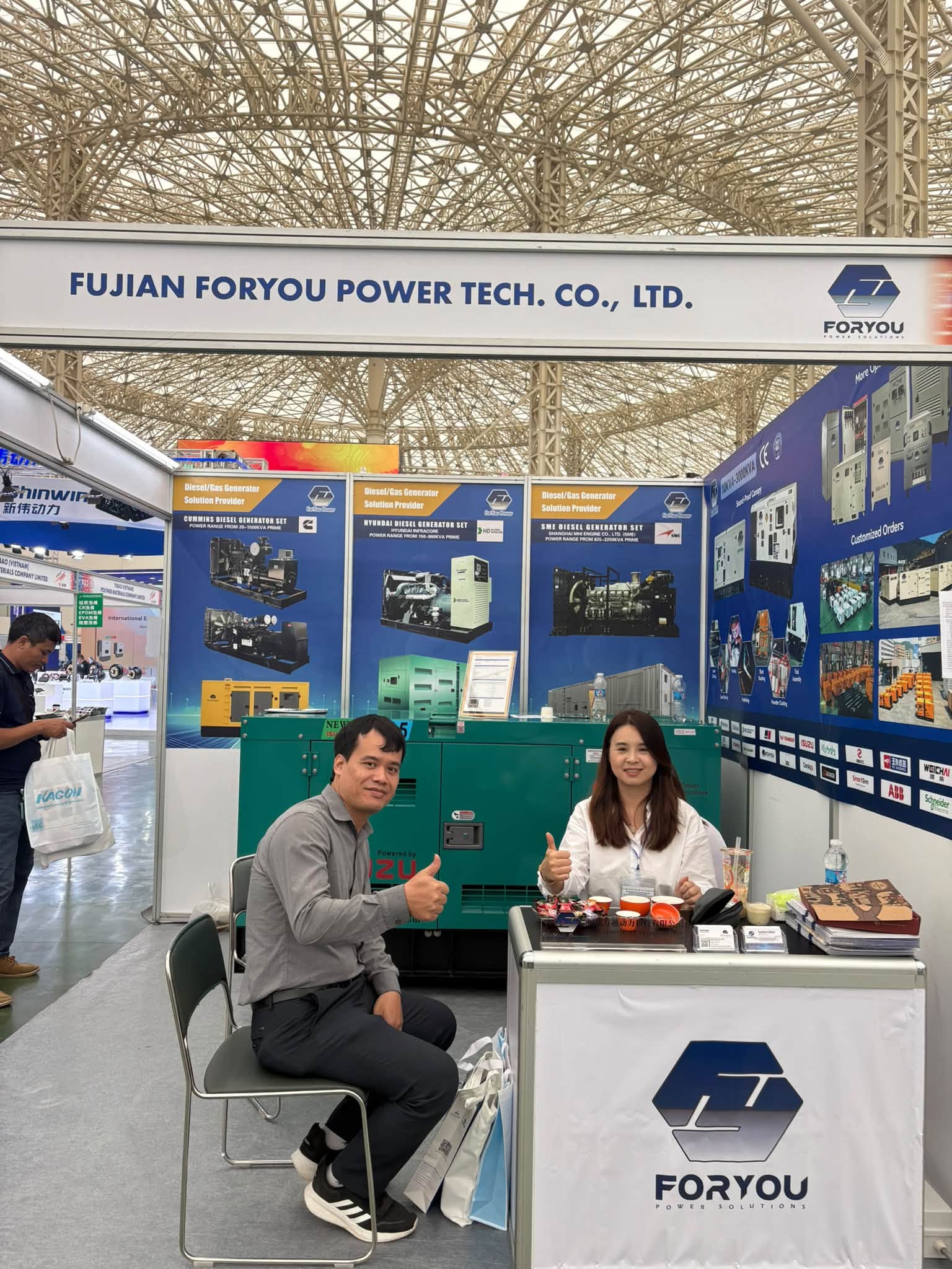 Fujian Foryou Power diesel generator booth at VIEEXPO 2026 Vietnam