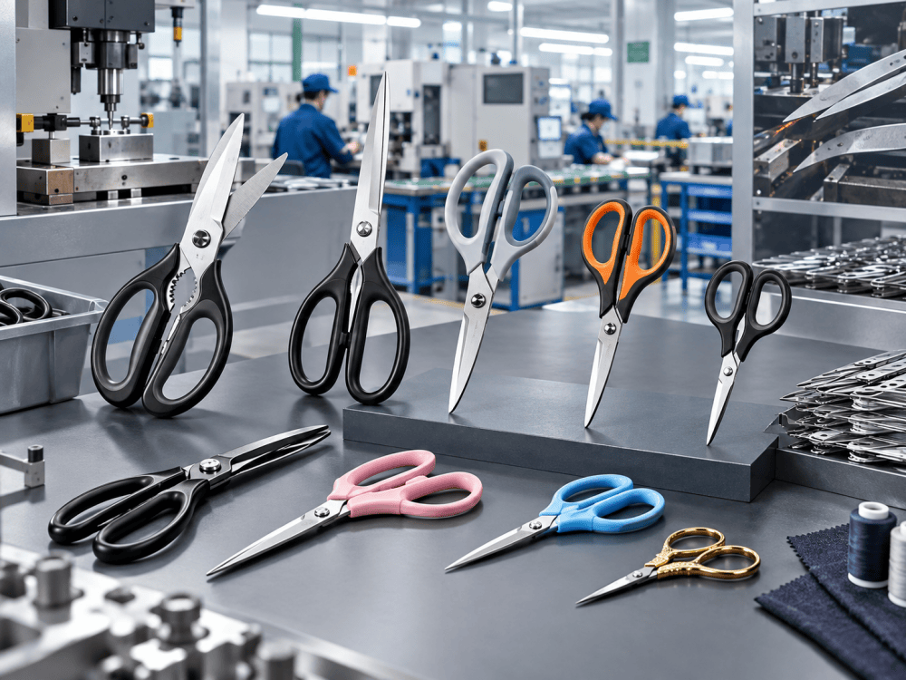 scissors manufacturing process in China