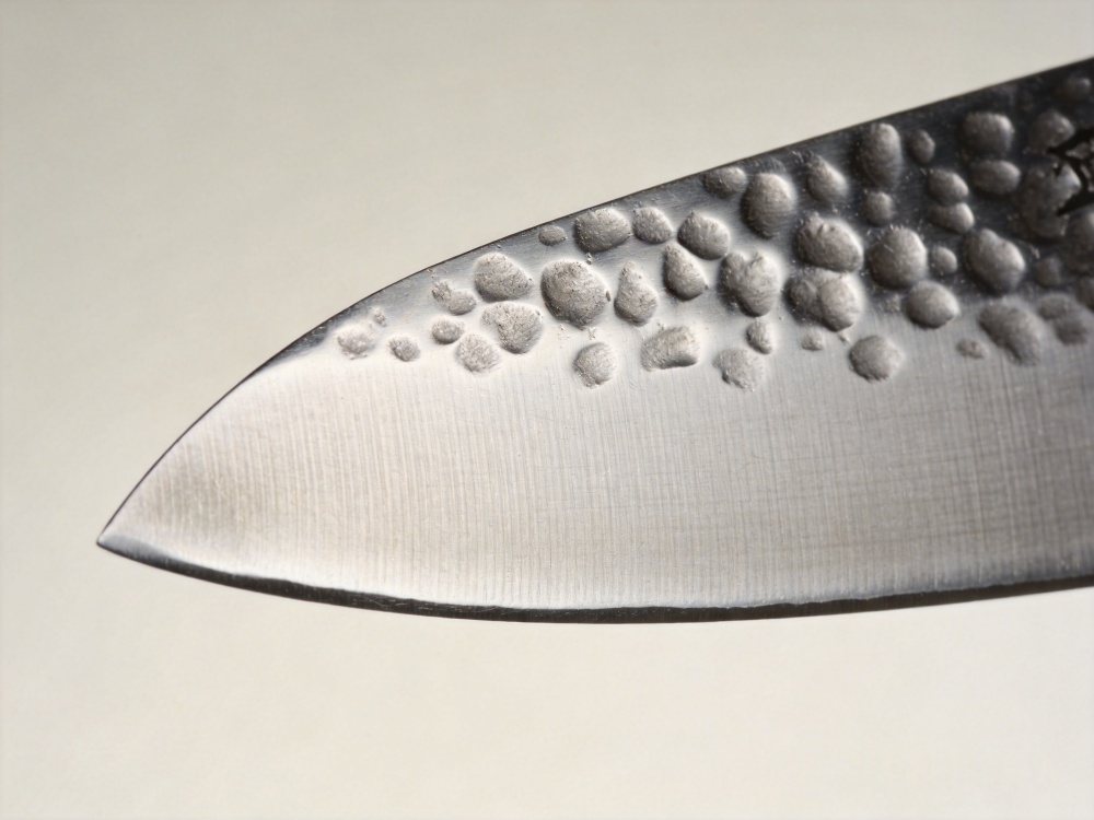 japanese kitchen knife close up
